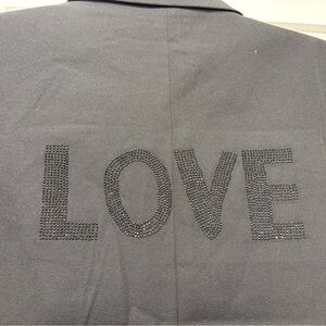 Elan’s Women's Black Jacket with 'LOVE' Detail